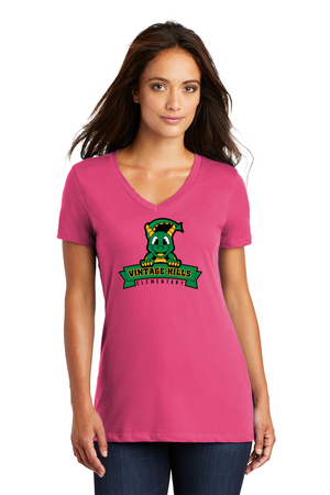 Vintage Hills Spirit Wear 2023-24 On-Demand-Premium District Womens V-Neck Dragon Mascot Logo
