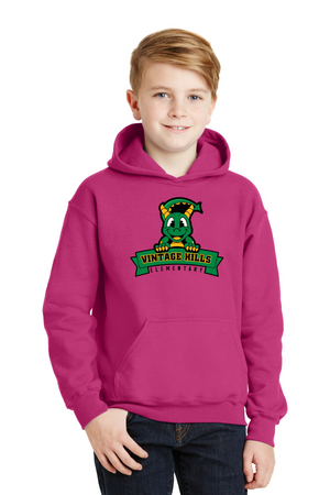 Vintage Hills Spirit Wear 2023-24 On-Demand-Unisex Hoodie Dragon Mascot Logo