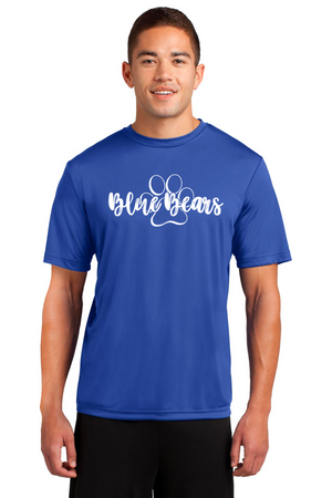 Mashburn Elementary - 23/24 Spirit Wear On-Demand-Unisex Dry-Fit Shirt Blue Bears Logo