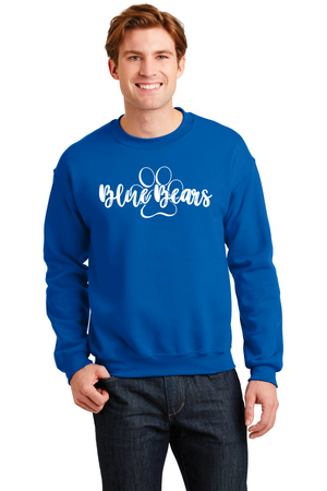 Mashburn Elementary - 23/24 Spirit Wear On-Demand-Unisex Crewneck Sweatshirt Blue Bears Logo