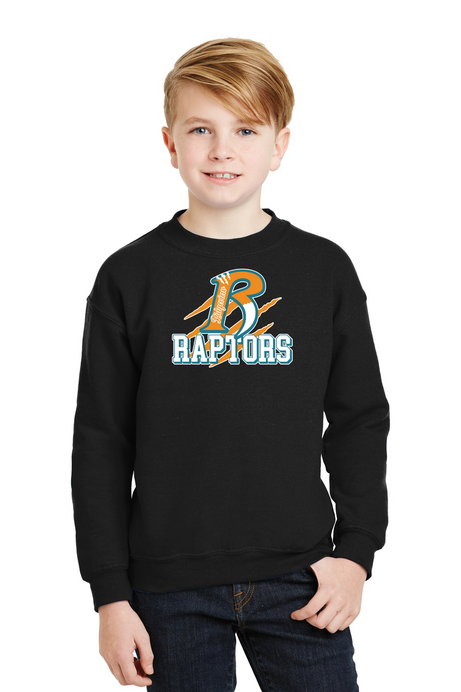 Ridgeview Raptors Spirit Wear 2023/24 On-Demand-Unisex Crewneck Sweatshirt Raptors w/ Claw Logo