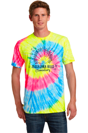 Tassajara Hills Elementary Spirit Wear 2023/24 On-Demand-Unisex Tie-Dye Shirt Earth Logo