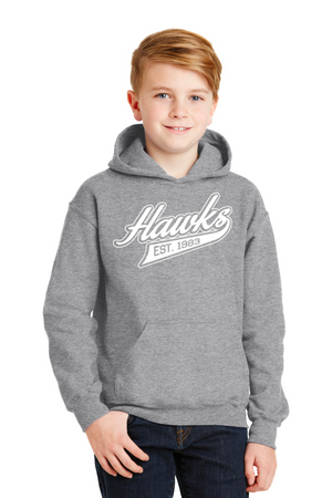 Holcomb Bridge Middle School Spirit Wear 23/24 On-Demand-Unisex Hoodie Cursive Hawks Logo