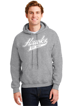 Holcomb Bridge Middle School Spirit Wear 23/24 On-Demand-Unisex Hoodie Cursive Hawks Logo