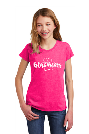 Mashburn Elementary - 23/24 Spirit Wear On-Demand-Youth District Girls Tee Blue Bears Logo