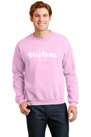 Mashburn Elementary - 23/24 Spirit Wear On-Demand-Unisex Crewneck Sweatshirt Blue Bears Logo