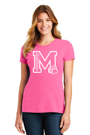 Mashburn Elementary - 23/24 Spirit Wear On-Demand-Port and Co Ladies Favorite Shirt Mashburn Logo