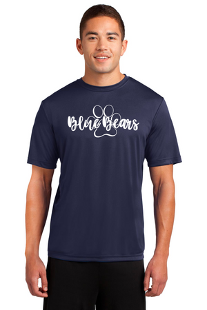 Mashburn Elementary - 23/24 Spirit Wear On-Demand-Unisex Dry-Fit Shirt Blue Bears Logo