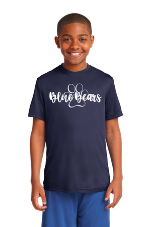 Mashburn Elementary - 23/24 Spirit Wear On-Demand-Unisex Dry-Fit Shirt Blue Bears Logo