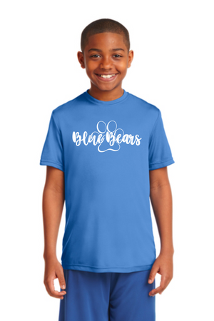 Mashburn Elementary - 23/24 Spirit Wear On-Demand-Unisex Dry-Fit Shirt Blue Bears Logo