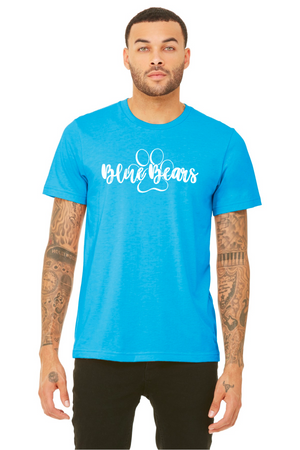 Mashburn Elementary - 23/24 Spirit Wear On-Demand-BELLA+CANVAS Triblend Short Sleeve Tee Blue Bears Logo