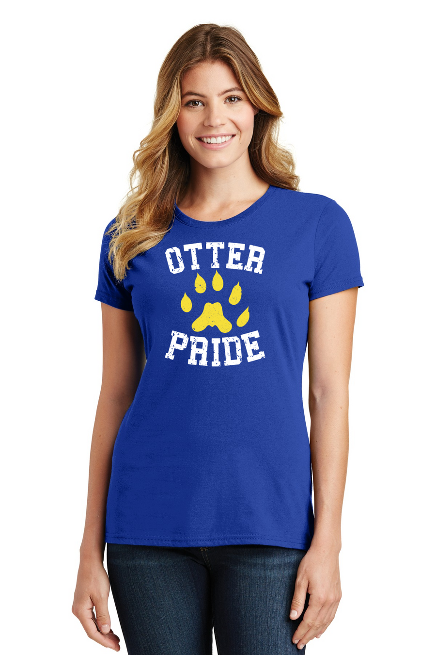 Creekside Elementary (Franklin TN) Spirit Wear 2023/24 On-Demand-Port and Co Ladies Favorite Shirt Otter Pride Logo