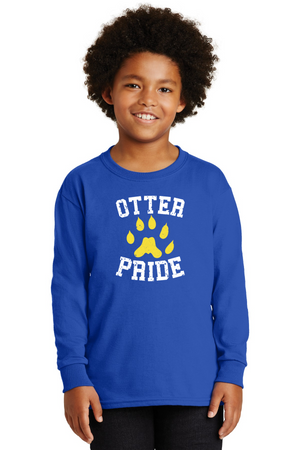 Creekside Elementary (Franklin TN) Spirit Wear 2023/24 On-Demand-Unisex Long Sleeve Shirt Otter Pride Logo