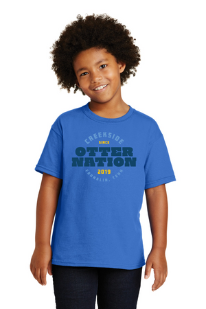 Creekside Elementary (Franklin TN) Spirit Wear 2023/24 On-Demand-Unisex T-Shirt Otter Nation Logo
