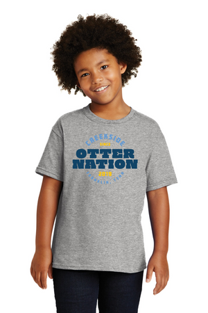 Creekside Elementary (Franklin TN) Spirit Wear 2023/24 On-Demand-Unisex T-Shirt Otter Nation Logo