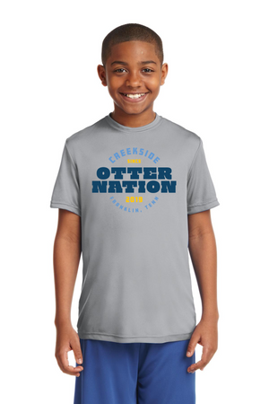 Creekside Elementary (Franklin TN) Spirit Wear 2023/24 On-Demand-Unisex Dry-Fit Shirt Otter Nation Logo