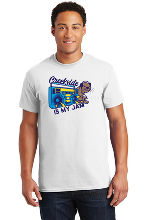 Creekside Elementary (Franklin TN) Spirit Wear 2023/24 On-Demand-Unisex T-Shirt Creekside Is My Jam Logo