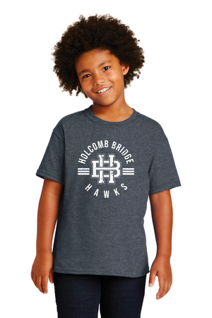 Holcomb Bridge Middle School Spirit Wear 23/24 On-Demand-Unisex T-Shirt HB White Logo