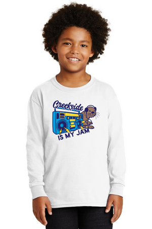 Creekside Elementary (Franklin TN) Spirit Wear 2023/24 On-Demand-Unisex Long Sleeve Shirt Creekside Is My Jam Logo