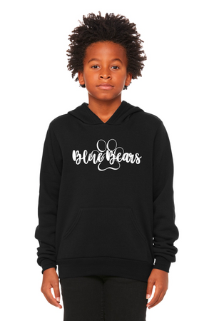 Mashburn Elementary - 23/24 Spirit Wear On-Demand-BELLA+CANVAS Premium Fleece Hoodie Blue Bears Logo