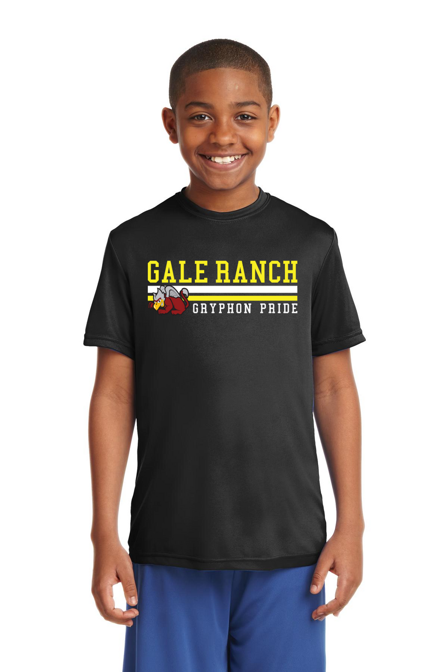 Gale Ranch Middle School Spirit Wear 2023/24 On-Demand-Unisex Dry-Fit Shirt Stripe Logo