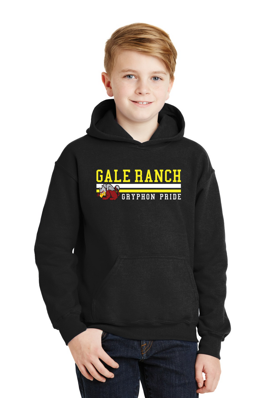 Gale Ranch Middle School Spirit Wear 2023/24 On-Demand-Unisex Hoodie Stripe Logo