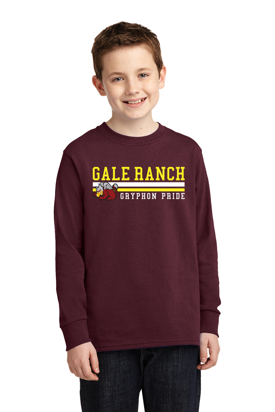 Gale Ranch Middle School Spirit Wear 2023/24 On-Demand-Unisex Long Sleeve Shirt Stripe Logo