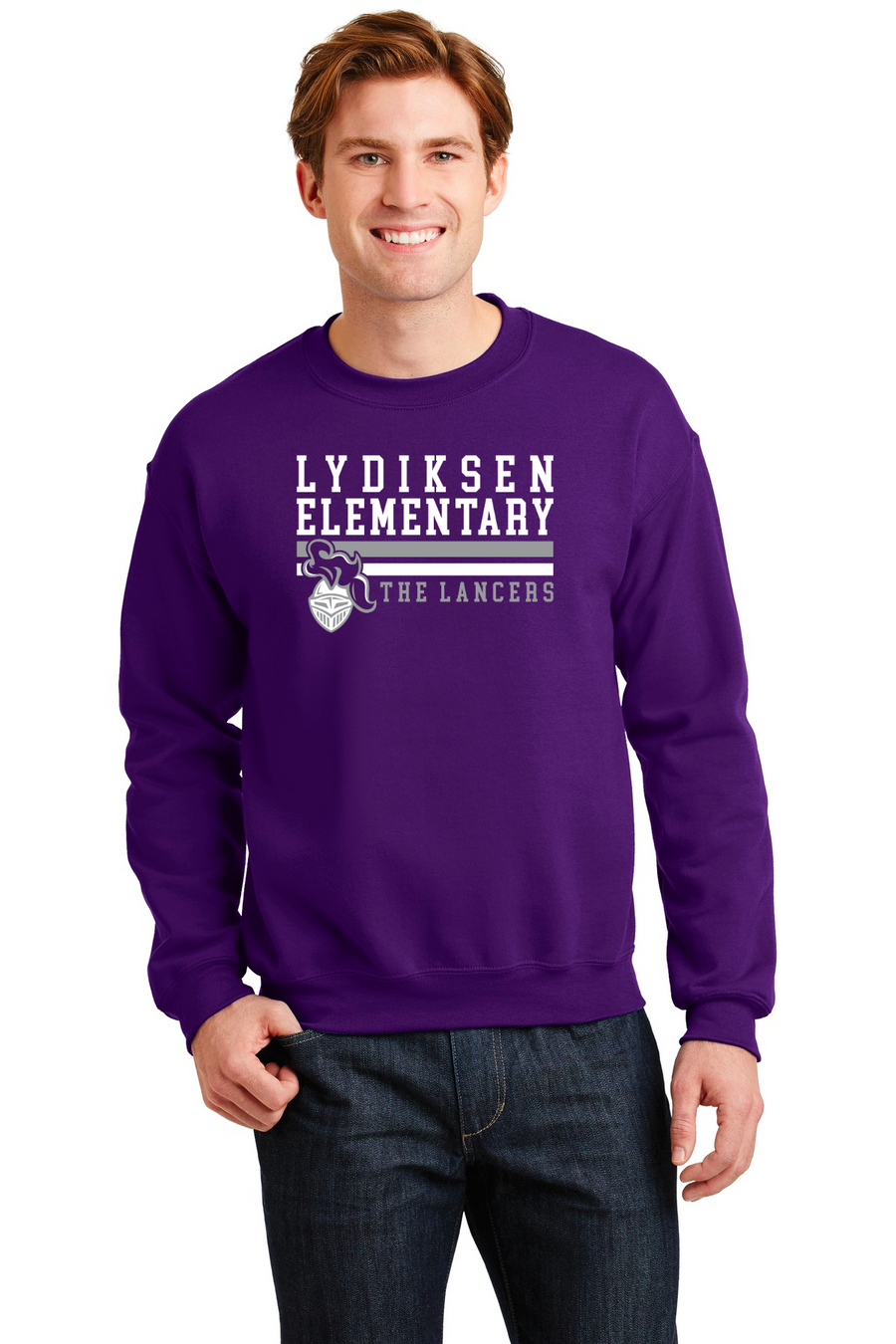 Lydiksen Elementary Spirit Wear 2023/24 On-Demand-Unisex Crewneck Sweatshirt The Lancers Logo
