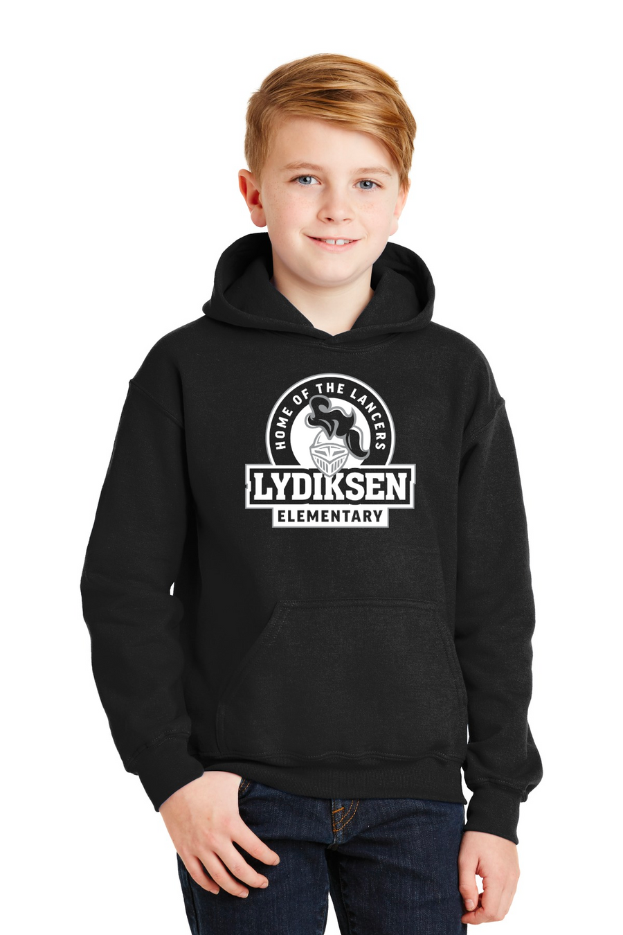 Lydiksen Elementary Spirit Wear 2023/24 On-Demand-Unisex Hoodie Home of the Lancers Logo