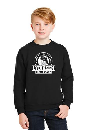 Lydiksen Elementary Spirit Wear 2023/24 On-Demand-Unisex Crewneck Sweatshirt Home of the Lancers Logo