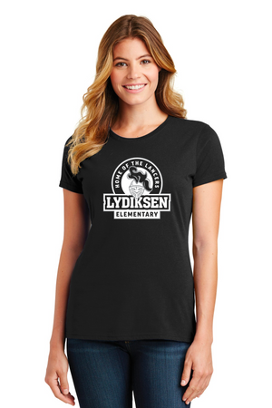 Lydiksen Elementary Spirit Wear 2023/24 On-Demand-Port and Co Ladies Favorite Shirt Home of the Lancers Logo