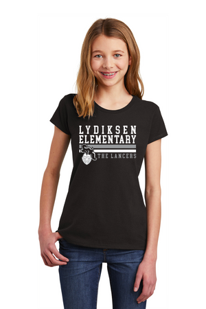 Lydiksen Elementary Spirit Wear 2023/24 On-Demand-Youth District Girls Tee The Lancers Logo