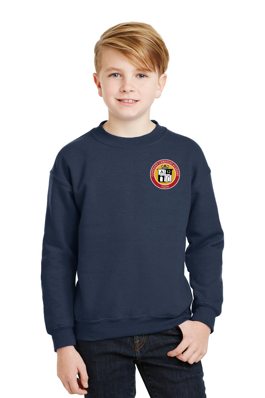 Covenant Christian Academy Spirit Wear 2023-24 On-Demand-Uniform Crewneck Sweatshirt (unisex)