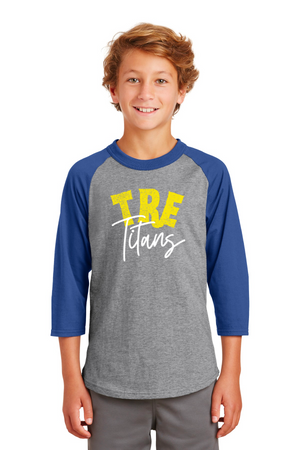 Timber Ridge Elementary Spirit Wear 2023/24 On-Demand-Unisex Baseball Tee Titans Logo