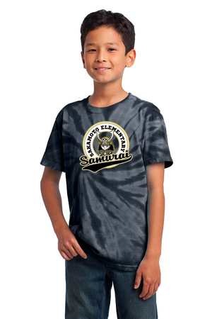 Sakamoto Elementary Spirit Wear 2023/24 On-Demand-Unisex Tie-Dye Shirt Circle Logo