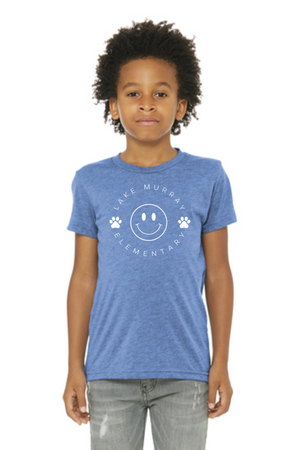 Lake Murray Elementary Spirit Wear 2023-24 On-Demand-BELLA+CANVAS Triblend Short Sleeve Tee Smiley Logo