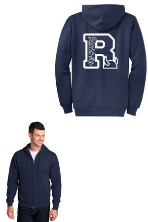 Rescue Elementary Spirit Wear 2023/24 On-Demand-Unisex Full-Zip Hooded Sweatshirt R Logo