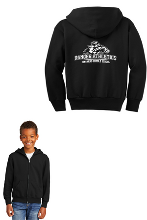 Navarro Middle School PE Department On-Demand-Unisex Full-Zip Hooded Sweatshirt