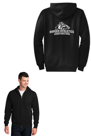 Navarro Middle School PE Department On-Demand-Unisex Full-Zip Hooded Sweatshirt