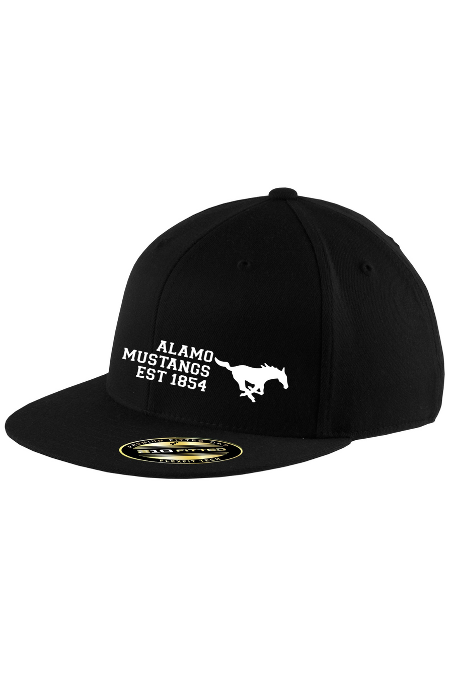 Alamo Mustangs Spirit Wear 2023-24 On-Demand-Port Authority Flexfit 210 Flat Bill Cap  C808