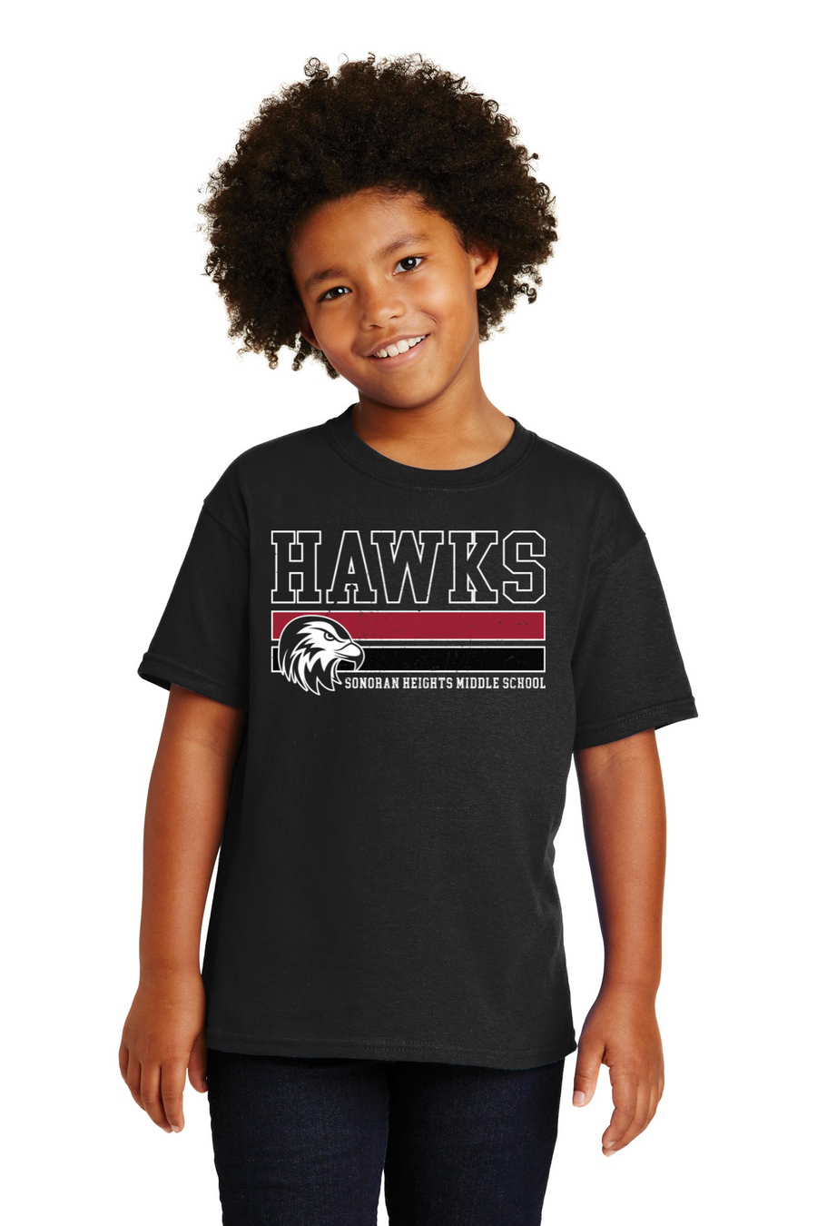 Sonoran Heights Middle School 2023/24 Spirit Wear On-Demand-Unisex T-Shirt Stripes Logo