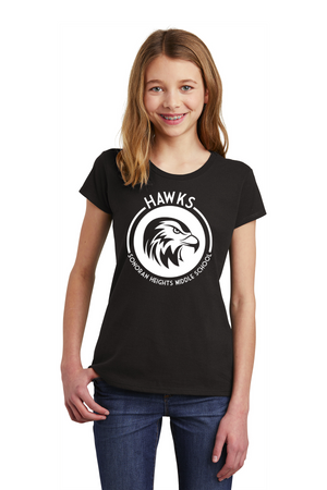 Sonoran Heights Middle School 2023/24 Spirit Wear On-Demand-Youth District Girls Tee Circle Logo