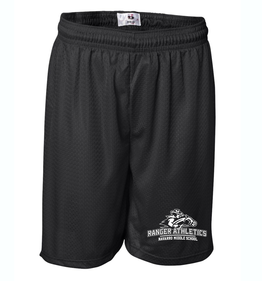 Navarro Middle School PE Department On-Demand-Men's / Unsiex Pro Mesh 7-inch Inseam Shorts with Solid Liner