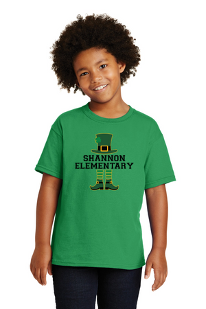 Shannon Elementary Spirit Wear 2023/24 On-Demand-Unisex T-Shirt Leprechaun Logo