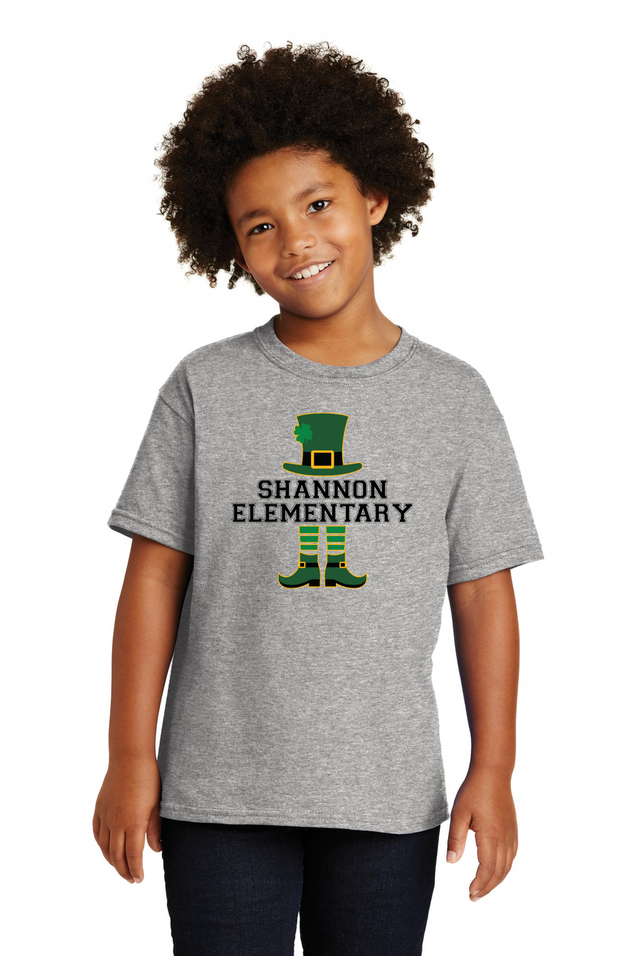 Shannon Elementary Spirit Wear 2023/24 On-Demand-Unisex T-Shirt Leprechaun Logo