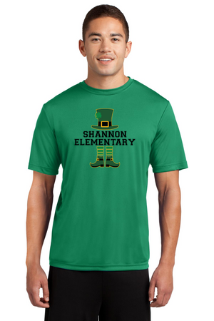 Shannon Elementary Spirit Wear 2023/24 On-Demand-Unisex Dry-Fit Shirt Leprechaun Logo