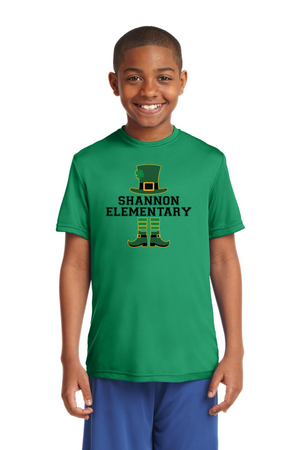 Shannon Elementary Spirit Wear 2023/24 On-Demand-Unisex Dry-Fit Shirt Leprechaun Logo