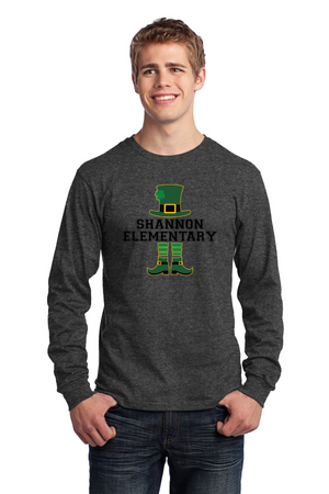 Shannon Elementary Spirit Wear 2023/24 On-Demand-Unisex Long Sleeve Shirt Leprechaun Logo