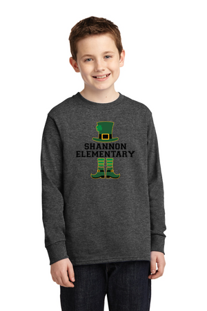 Shannon Elementary Spirit Wear 2023/24 On-Demand-Unisex Long Sleeve Shirt Leprechaun Logo