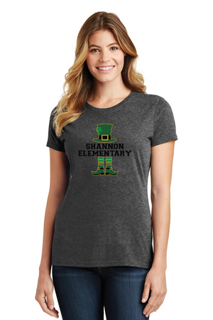 Shannon Elementary Spirit Wear 2023/24 On-Demand-Port and Co Ladies Favorite Shirt Leprechaun Logo